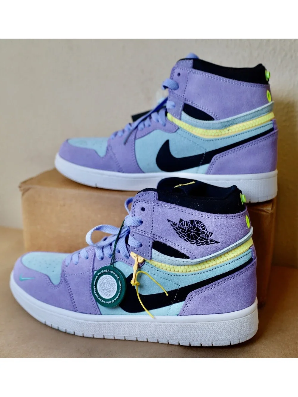 Size 8 - Air Jordan 1 Switch High Purple Pulse Mens NIB